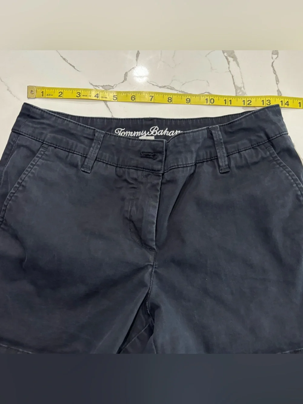Tommy Bahama Black Soft Twill Cotton Lyocell Women's Casual Chino Shorts Size 4